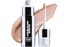 Sacheu Liquid Glow STAY-N Liquid Highlighter & Illuminator Makeup — 30ml Long Lasting Luminous Glow Lightweight Dewy Finish, Aura Glow