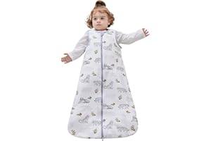LILBESTIE Baby Sleeping Bag, 1.5 Tog Newborn Sleeping Bag, Cotton Baby Wearable Blanket Sleeveless Sleep Bag for Boy Girl, Tiger, 12-18 Months