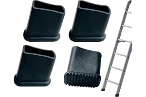 Stegfötter 40 x 20 mm, ersättningsfötter för stege, universella gummifötter för stegar, ersättningsgummifötter för stegar set
