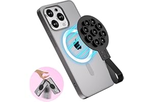 Feelhap Support Telephone Ventouse Magsafe,Support Téléphone Magnétique Supports à Ventouse en Silicone pour iPhone 15/14/13,Support Magsafe Voiture Magnétique Porte Téléphone pour Selfies et Vidéos