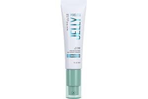 Maybelline Poreless Jelly Blurring Primer, 24H Hydrating & Pore-Blurring Makeup Primer with Niacinamide, Silicone-Free