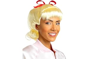 Funidelia | Parrucca pink Girls anni 50 per donna Anni 50: Rock & Roll, Sandy, Grease, Film e Cinema - Accessori per Adulto, accessorio per costume - Bianco