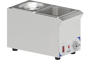 Casselin CBMS216V Bain Marie à Sauce 2 X GN 1/6 Compact