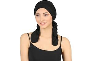 DERESINA HEADWEAR Deresina Bandana Pré-Noué en Coton et en Bambou pour la Perte de Cheveux, la Chimiothérapie