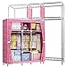 Produktbild LESX - Tuch Schrank Moderne Oxford Tuch Edelstahlrohr Bold Verstärkung Doppelparallelfalz Schrank Montieren