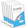 HIIMIEI A5 Display Stand Acrylic Poster Menu Holder for Table Clear Ad Frame Perspex Sign Display Holder, Plastic Brochure Holder Paper Display Signs(6 Pack)