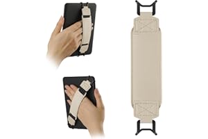 HoYiXi Universal Soft Hand Strap for 6-7 Pouces eReader Tablet Compatible avec Kindle/Kobo/Pocketbook/Tolino/Sony/Paperwhite/Nook, pour 6", 6.8", 7" avec dragonne Haute élasticité,Blanc