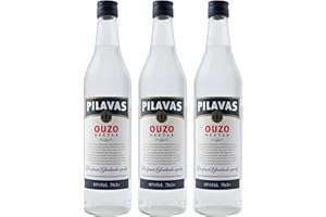 ‎JASSAS GRIECHISCHE FEINKOST Ouzo Pilavas Nektar 3x 0,7l 40% Vol. | Milder Ouzo aus Patras | + 20ml Jassas Olivenöl