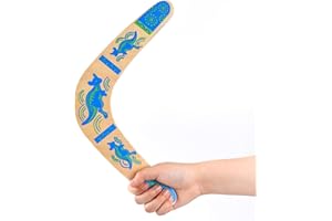 Teogneot Boomerang V Shaped Outdoor, Boomerang für Kinder, Flatloop Bummerang, Boomerang Anfänger, Return Flying Boomerang Wooden Toy Geschenke