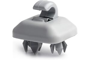 Bruce & Shark Crochet de fixation pour pare-soleil de voiture - Gris