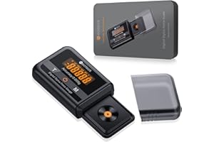 Neoteck Tester Scala Forza di Stilo per Giradischi Capacità 100g Touch Screen LCD Bilancia Precisa 0.005g Retroilluminazione Arancia Tester Scala Forza per Braccio Giradischi Fono Cassetta Musicale