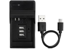 Norifon NB-4L USB Cargador para Canon PowerShot SD750 SD780 IS SD1000 SD1100 IS SD1400 IS A2200 A3100 IS, IXY Digital 60, IXUS 220 HS, Digital IXUS 70 Cámara y Más