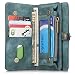 Produktbild INFLATION iPhone Leder Handytasche Case Hülle Geldbörse mit Kartenfach abnehmbar Magnet Handy Schutzhülle für iPhone 6 /iPhone 6S in Blau