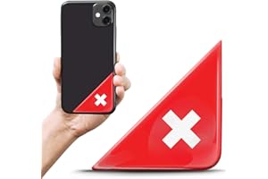 Biomar Labs® 2 x 3D Flexibles Autocollant de Plaque Immatriculation Personnalisable Badge Drapeau National Suisse Switzerland Swiss Emblème Voiture Auto Moto Casque Tuning F 161