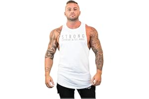 HOTCAT Uomo Canotte Stampa Manubrio Sportivo Bodybuilding Canotterie Palestra Muscolo Formazione Veste Tank Top Senza Manica…