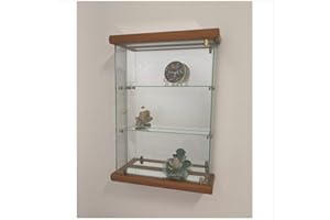 VM ART DESIGN GLASS wall glass display cabinet VMBR1T (cherry wood)