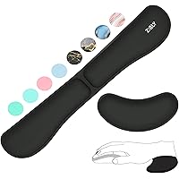 ZIBLY Wrist Rest Keyboard and Mouse Set - Non-Slip Ergonomic Wrist Cushion Support Pad - Easy Typing, Pain Relief – Premium S