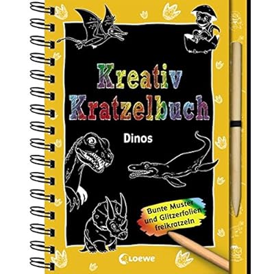Kreativ-Kratzelbuch: Dinos