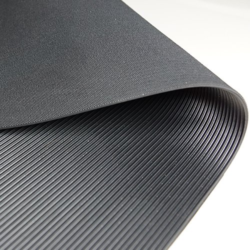 Feinriefenmatte | 1m²: 1,0 x 1,0m [Größe + Farbe wählbar] Stärke: 3mm | Farbe: Schwarz