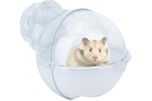 Rianpesn Bagno di Sabbia per criceti | Contenitore per Bagno di Sabbia, Vasca da Bagno Rimovibile per criceti - Toilette traslucida per criceti, Accessori per Gabbie, Design, Resistente e Facile