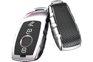 Gleamydot Cover Custodia Guscio Chiave Compatibile con Cover Chiavi Mercedes Benz Classe A C E CLA CLK GLA GLC GLK Auto Accessori
