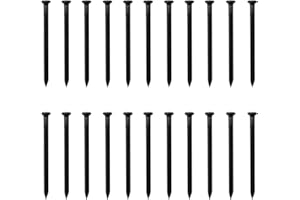 SRJQXH 22 Piezas Grado Industrial Clavo de Cemento, 4,5 mm de Diámetro Clavos de Acero al Carbono, Negro Clavos de Hardware, Adecuado Para Obras de Construcción y Decoración del Hogar