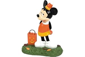 Department 56 Disney Village Halloween-Zubehör, Micky Maus kauft EIN Ticket-Figur, 7,6 cm, Mehrfarbig