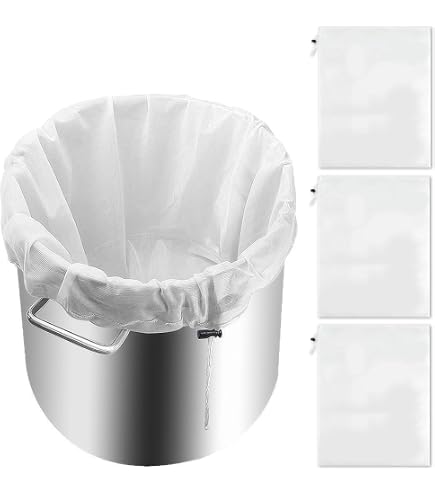 10 Pièces Filtre Peinture, Bleu Maille Fine Sac Filtrant de Peinture Ouverture Élastique Utilisé dans 5 Gallons Seaux Sac Filtrant pour la Culture Hydroponique Peinture Jardinage