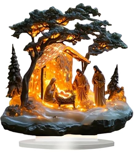 Acan Tradineur - Confezione da 2 scope per decorazioni di presepe