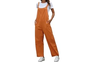 MORBUY-SHOP Petos de Pantalones para Mujer, Morbuy Monos Verano Casual Baggy Overoles Jumpsuit Tirantes Pantalones Embarazados con Bolsillos, para Playa Fiesta Oficina