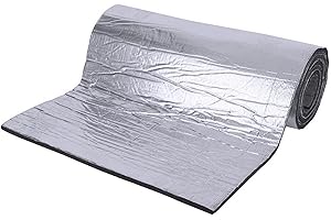 Camiraft Tapis Amortisseur D'isolation Phonique Thermique De Voiture, Sonore Tapis de Voiture Isolant Autocollant Imperméable,Isolation Thermique Et Sonore,pour Le Moteur Toit Fenêtre(B 200X50cmX10mm)