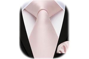 Enlision Corbata de color liso y corbata cuadrada de bolsillo para hombres