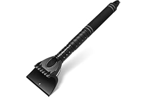 TivsiVer Einziehbarer Eiskratzer Auto- 60cm Auto Scheibenkratzer mit komfortablem Schaumstoffgriff Kratzfreie Eiskratzer für PKW, LKW und SUVs