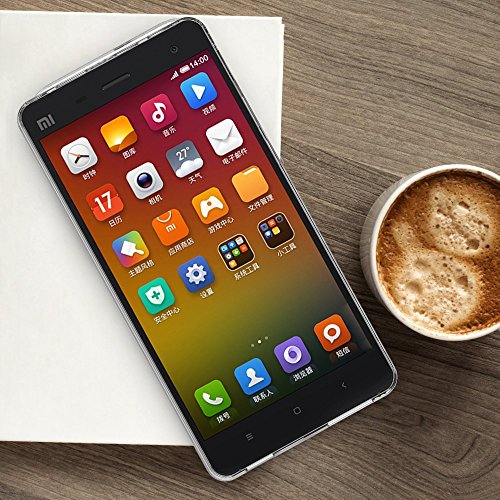 iVoler Funda Xiaomi Mi 4 Slim Fit Xiaomi Mi 4 Funda Carcasa Case Bumper con Absorci  n de Impactos y Anti-Ara  azos Espalda Case Cover para Xiaomi Mi 4 - Transparente