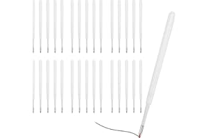 WISESURF 30 Pcs Ballpoint Pen Refills, Replaceable Retractable Black Ink Ballpoint Pens Refill for Rollerball Pen Compatible with Most Refills, Smooth Writing Medium Point Pens Office School Supplies