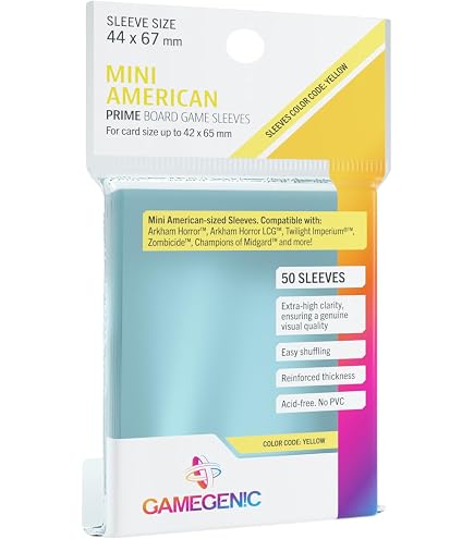 Gamegenic Just Sleeves – Lot Économique 150 Protège-Cartes Standard Américains 59x91 Mm – Sans Acide Ni PVC