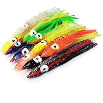 30pcs Luminous Octopus Skirt Fishing Lures - 6 Inch/15cm Soft Plastic Saltwater Bait For Trolling - View #6