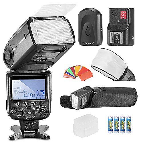 Neewer® MK910 Blitzgerät (I-TTL * High Speed Sync * 1/8000s HSS LCD Display Speedlite Master/Slave Flash Kit für Nikon D3s D60 D70 D70S D80 D80s D200 D200s D300 D300S D700 D3000 D3100 D5000 D5100 D7000 und alle anderen Nikon DSLR-Kameras, beinhaltet: (1) MK910 Blitzgerät (Flash + (1) Universal Mini Flash Bounce Diffusor Cap + (1) 35-Farbe Gel Filter + (1) Blitz-Diffusor + (1) 16 Kanäle Wireless Fernbedienung Blitzauslöser + (4) LR Akku Neewer® MK910 Blitzgerät (I-TTL * High Speed Sync * 1/8000s HSS LCD Display Speedlite Master/Slave Flash Kit für Nikon D3s D60 D70 D70S D80 D80s D200 D200s D300 D300S D700 D3000 D3100 D5000 D5100 D7000 und alle anderen Nikon DSLR-Kameras, beinhaltet: (1) MK910 Blitzgerät (Flash + (1) Universal Mini Flash Bounce Diffusor Cap + (1) 35-Farbe Gel Filter + (1) Blitz-Diffusor + (1) 16 Kanäle Wireless Fernbedienung Blitzauslöser + (4) LR Akku
