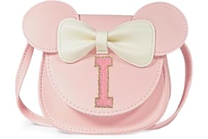 Bliceon Girls Handbag, Personalized Kids Purse, Little Mouse Ears Pink Wallet – Toddler Gift, Birthday Gift for Girls Ages 3-8 Years Old
