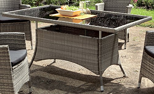 Preisvergleich Produktbild Tisch Triest Grau 150X90cm