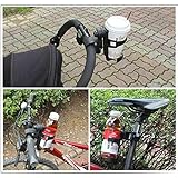 Latinaric Schwarz Fahrrad Kinderwagen Flaschenhalter Getränkehalter Becherhalter Milchflaschenhalter - 2