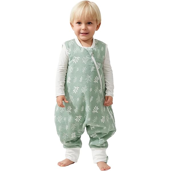 MIKAFEN Gigoteuse Bébé Pieds 2.0 Tog Coton - Manches Amovibles Toute Saison 18-36 Mois