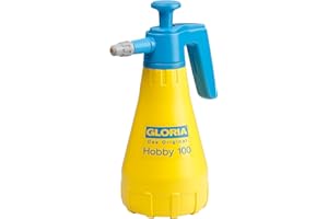 GLORIA Pulvérisateur à Main Hobby 100 | 1L Pulvérisateur à Pression avec Buse Réglable et Pompe Puissante | pour Plantes d'Intérieur, Balcon, Jardin & Semis