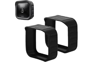 GUSFELIZ Silicone Cover Compatible with Blink Outdoor Camera, Weatherproof Protective Cover with Hat Brim for Outdoor Indoor Home Security Camera System, (Black, 2 Pack)