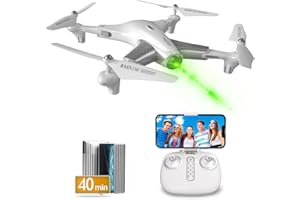Loolinn | Droni con Tecnologia di Posizionamento Ottico - 40 Minuti di Volo/Volo Molto Stabile/Video HD e Foto - Drone con Telecamera HD per Bambini, Idea Regalo
