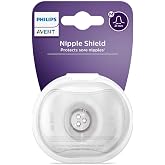 Philips Avent SCF153/03 Set of 2 Silicone Nipple Pads with Hygienic | Help Continue Breastfeeding Comfortably | Soft Slim Des