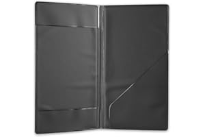 DAG Style Risto Porta Cuenta, PVC, Negro, 12 x 22 cm