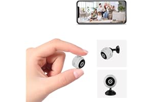 THEXLY Mini Kamera WiFi HD 1080p WLAN - Mini kleine Camera live übertragung Handy (V. 2024 White)