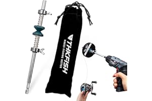 THKFISH Bobinadora de línea de pesca Bobina de pesca Removedor de línea de pesca Función de desenrollado Accesorios de pesca Ajustable Estable Portátil Línea de Pesca Carrete
