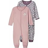 NAME IT Baby Schlafstrampler - Mit Reißverschluss & Hasen Design